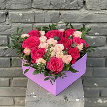 Цветочная композиция из Розы в коробке в Могоче