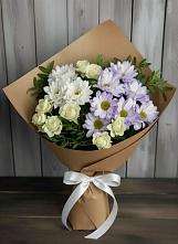 Букет цветов из:  Хризантемы и Розы в Могоче