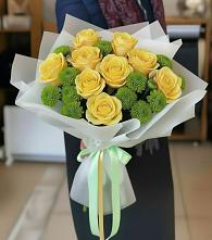 Букет цветов из:  Хризантемы и Розы в Могоче