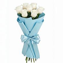 Букет 7 белых роз Проуд в Могоче