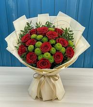Букет цветов из:  Розы и Хризантемы #REPLACE_PRED# Могоче