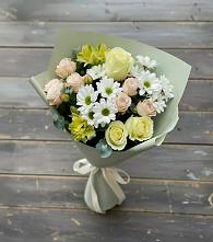 Букет цветов из:  Альстромерии, Розы и Хризантемы в Могоче