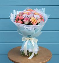 Букет цветов из:  Хризантемы и Розы в Могоче