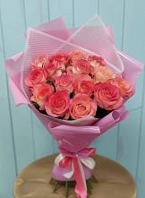 Букет 15 Розовых роз Равель #REPLACE_PRED# Могоче
